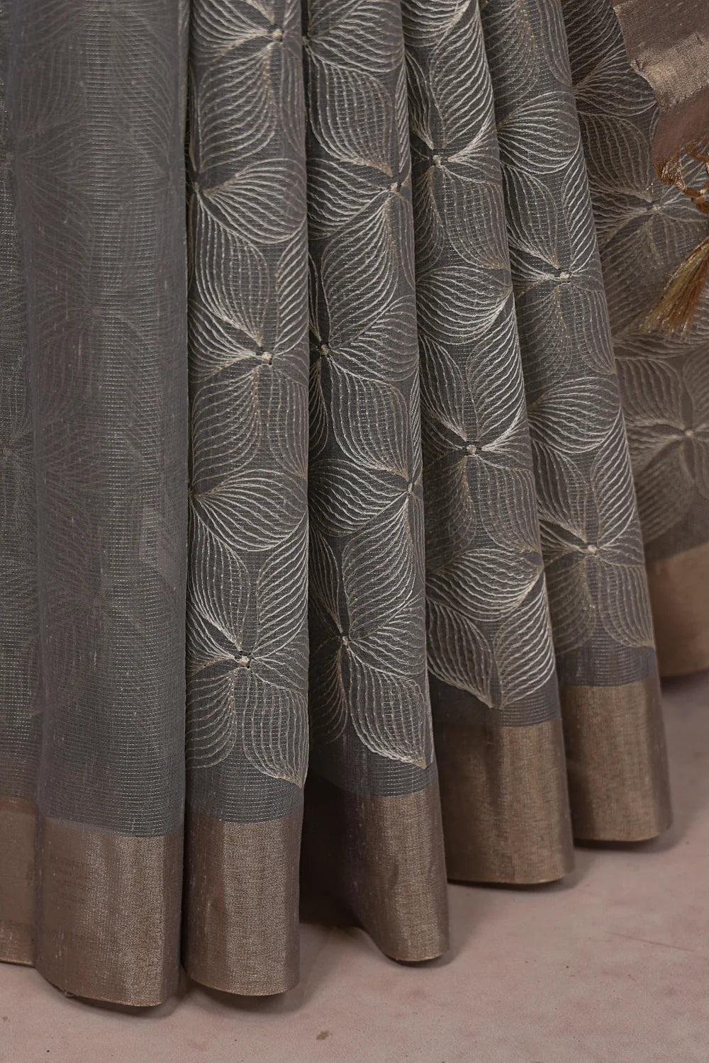 Ash Net Kota Saree