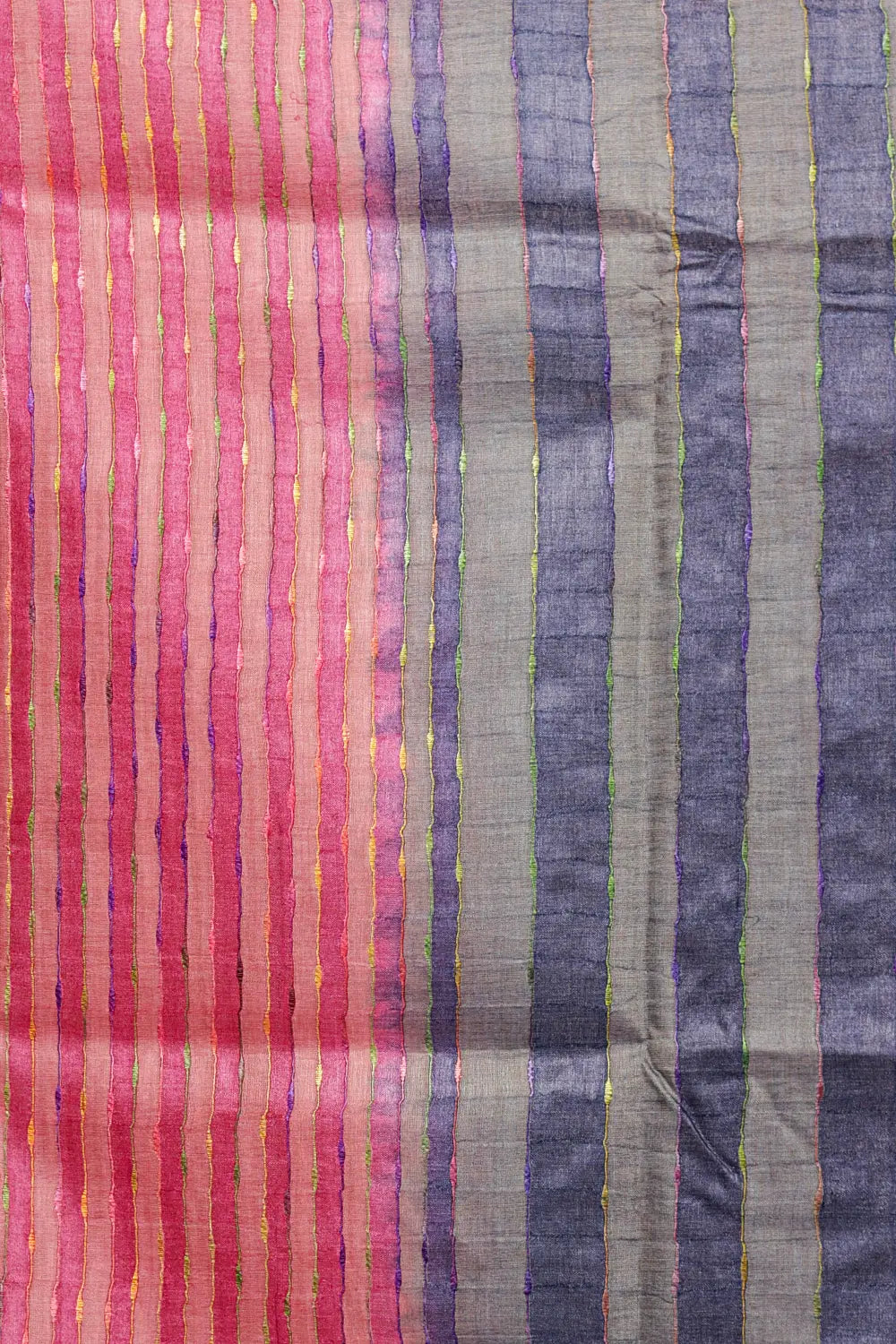 Rani PInk Tussar Plain Unstitched Churidhar Material
