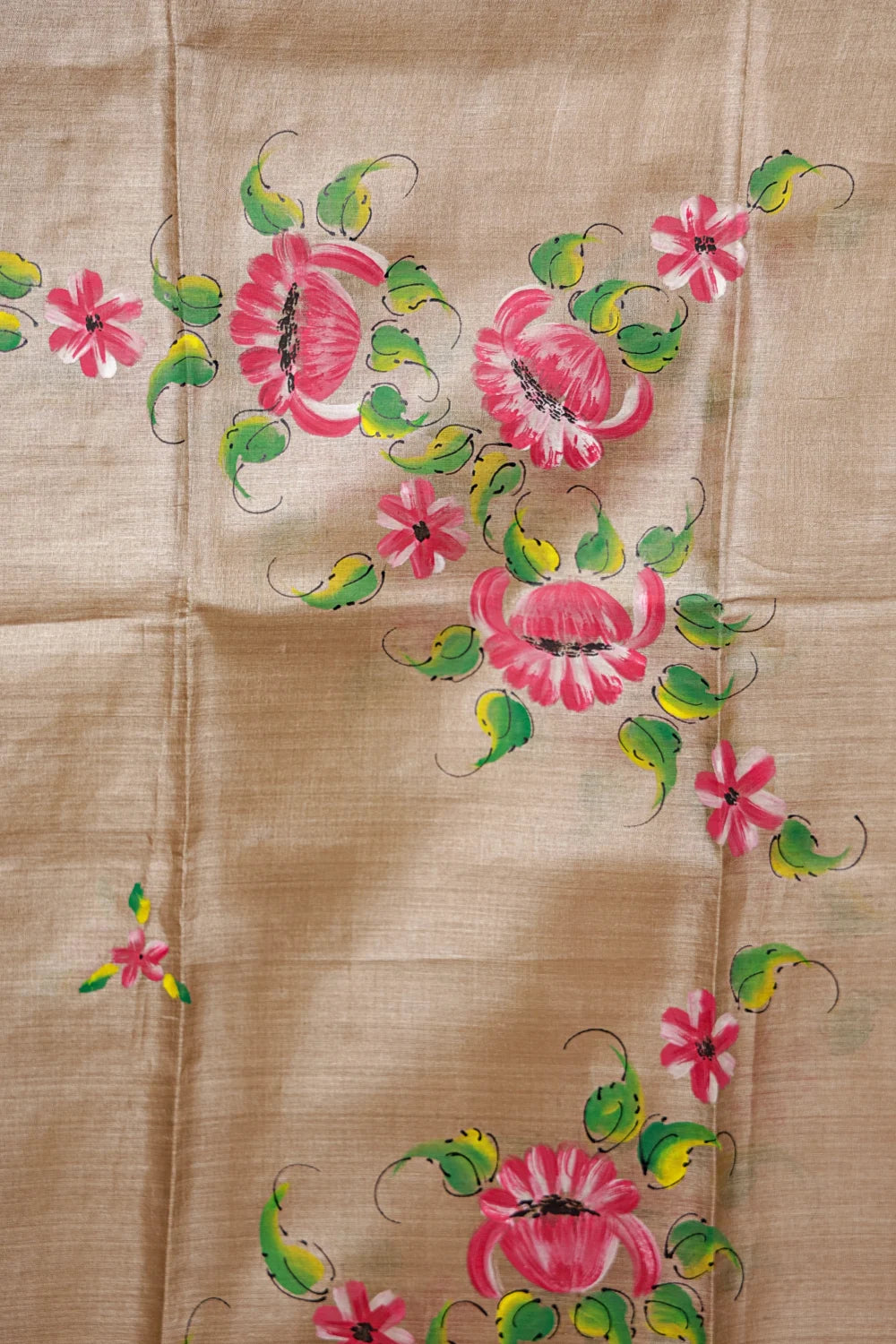 Chikku Color Tussar Printed Un Stitched Churidhar Material
