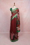 Maroon Semi Silk Saree - Seematti