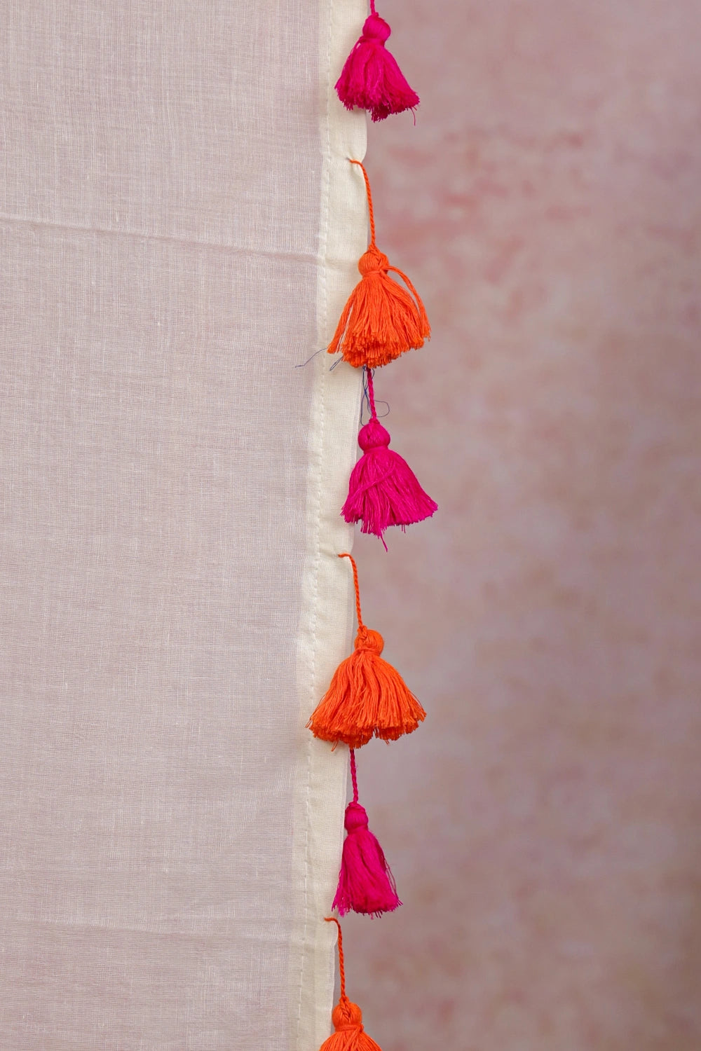 Off White Mul Cotton Kerala Saree