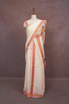 Off White Cotton Set Mundu - Seematti