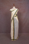 Off White Cotton Set Mundu - Seematti