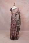 Onion Color Semi Tussar Saree - Seematti