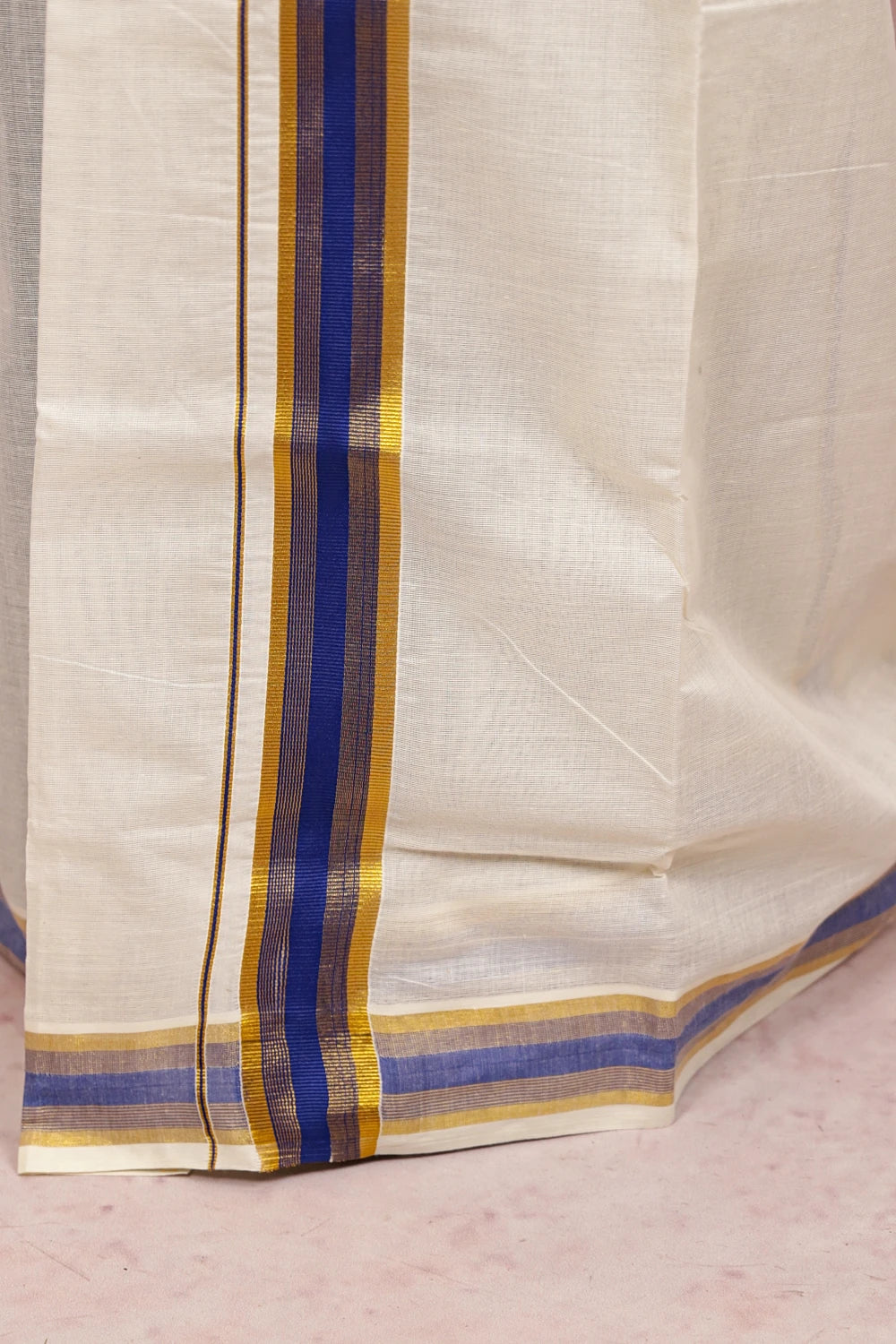 Off White Cotton Set Mundu