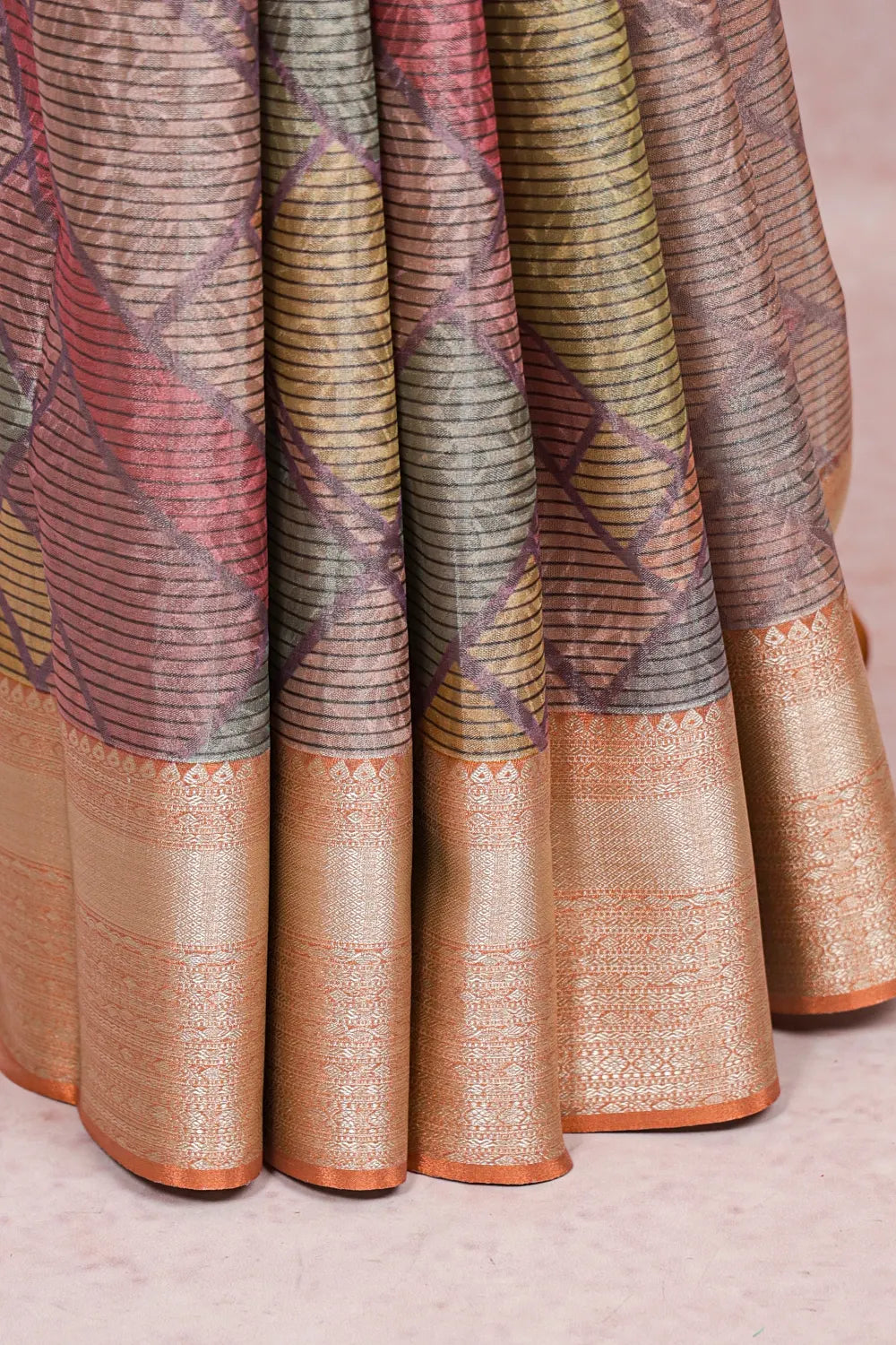 Multi Color Semi Tissue Saree