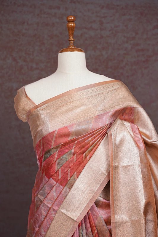 Multi Color Semi Tissue Saree - Seematti