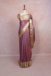 copper Color Semi Tissue Saree - Seematti