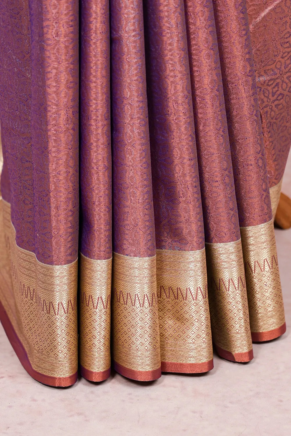copper Color Semi Tissue Saree