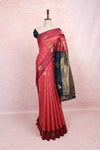 Coral Red Art Silk Saree - Seematti