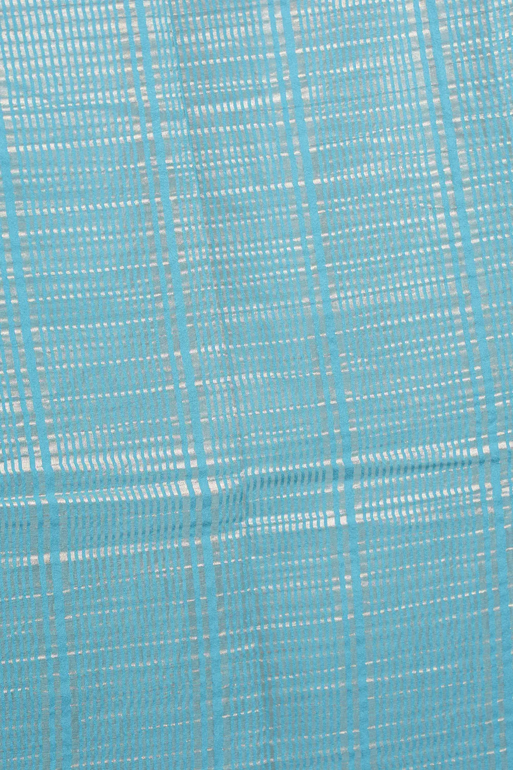 Blue Crepe Banarasi Sraee