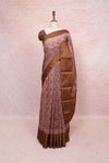 Salmon Peach Semi Jute Saree - Seematti