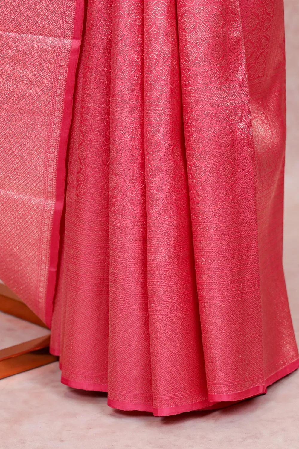 Lotus Pink Kancheepuram Silk Saree