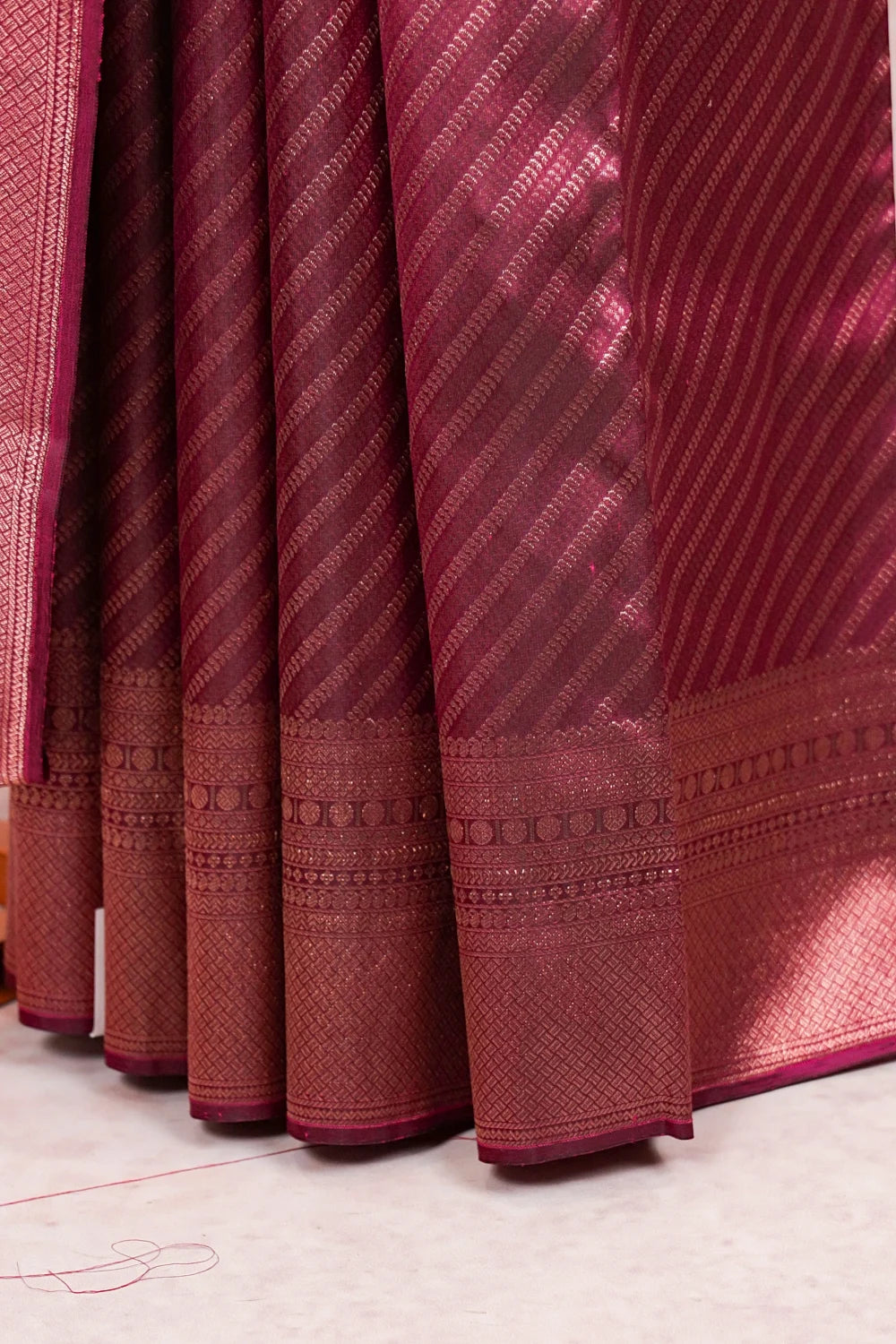 Grape Wine Kancheepuram Silk Saree