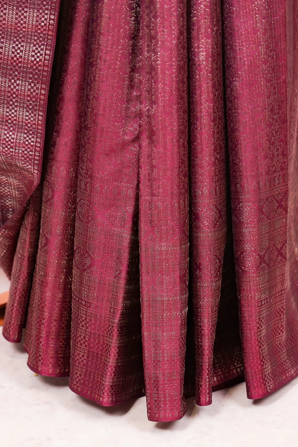 Grape Wine Kancheepuram Silk Saree