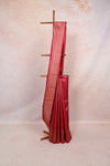 Reddish Maroon Kancheepuram Silk Saree - Seematti