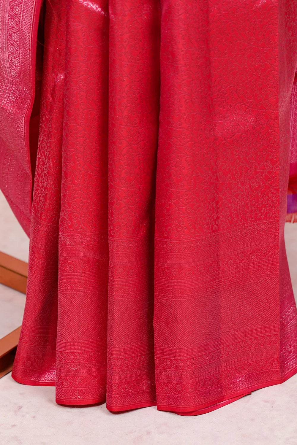 Rani Pink Kancheepuram Silk Saree