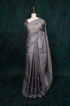 Ash Tussar Saree