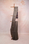 Dark Grape Wine Color Jute Silk Saree - Seematti