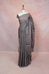 Ash Tussar Saree - Seematti