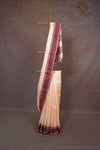 Sandal Tussar Silk Saree - Seematti