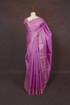 Lavender Pink Tussar Saree