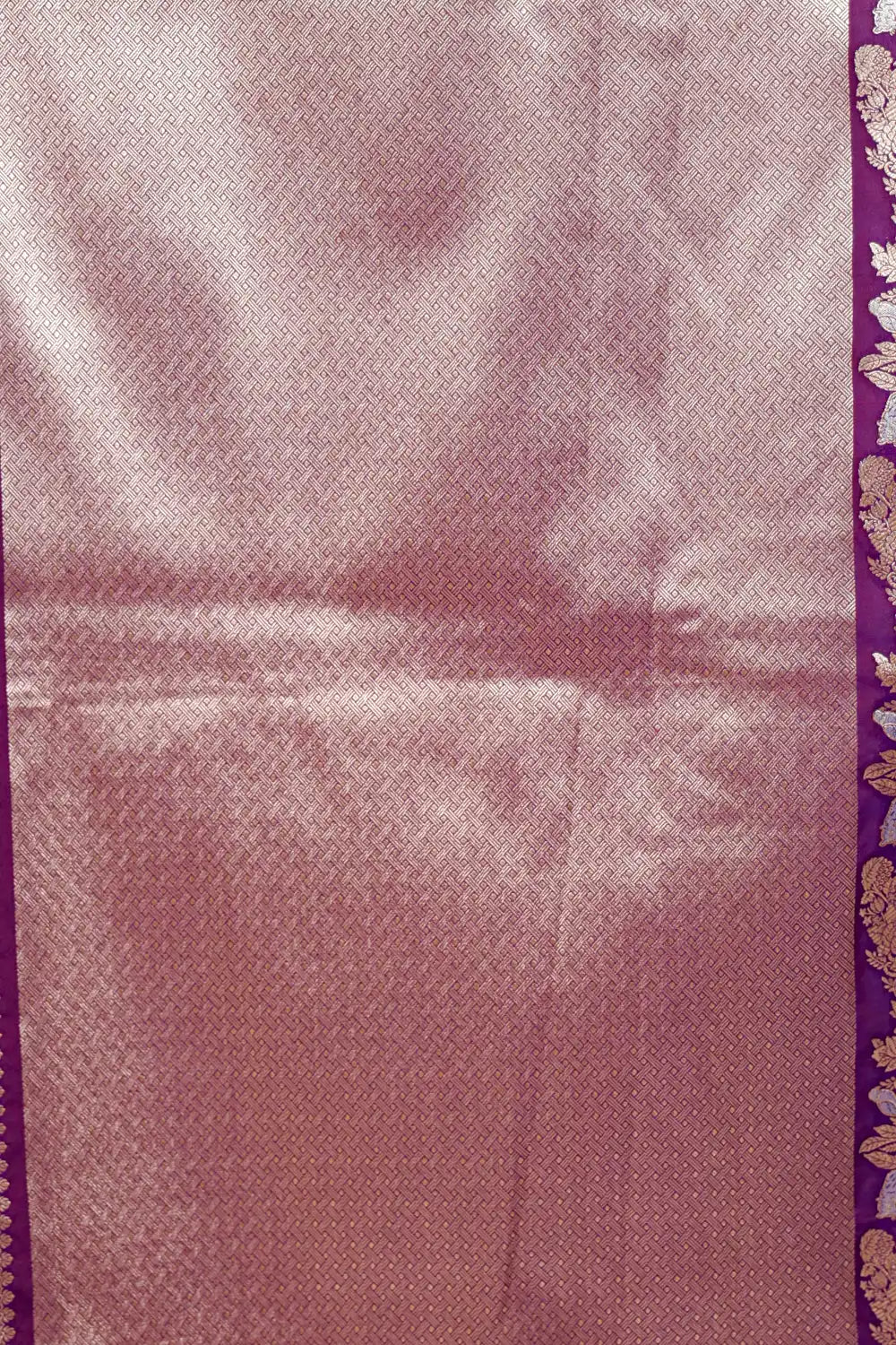 Purple Banarasi Saree