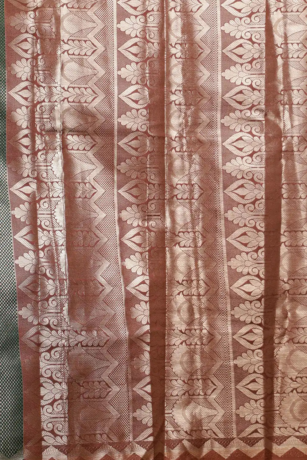 Dark Green Semi Silk Saree