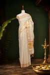 Golden Tissue Kerala Saree - Seematti