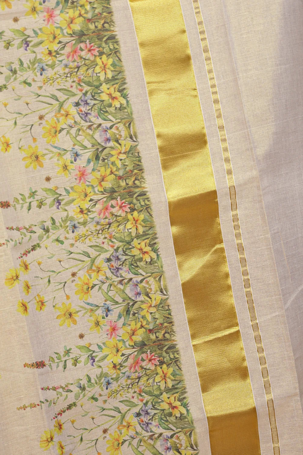 Golden Tissue Kerala Saree