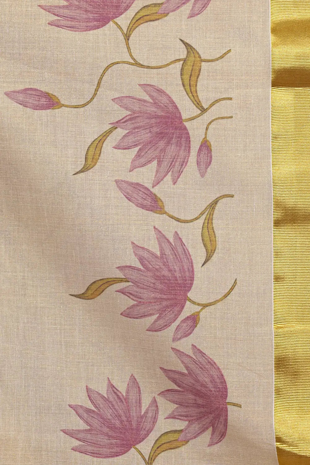Golden Tissue Kerala Saree