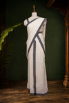 Off White Cotton Set Mundu