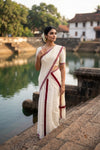 Off White Cotton Set Mundu