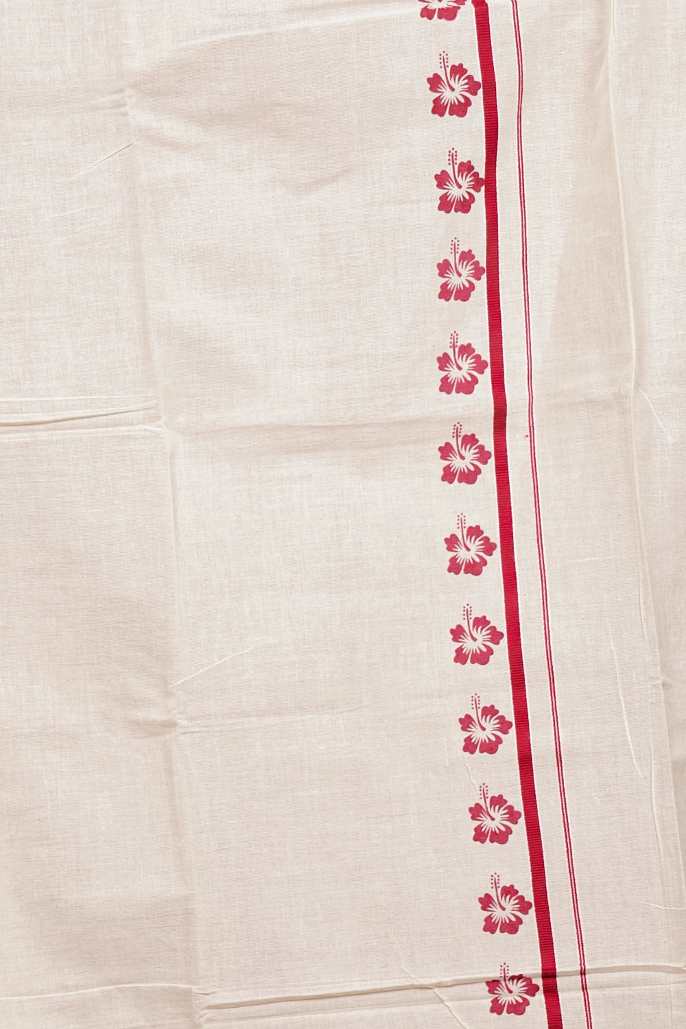 Off White Cotton Set Mundu
