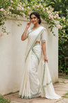 Off White Cotton Set Mundu