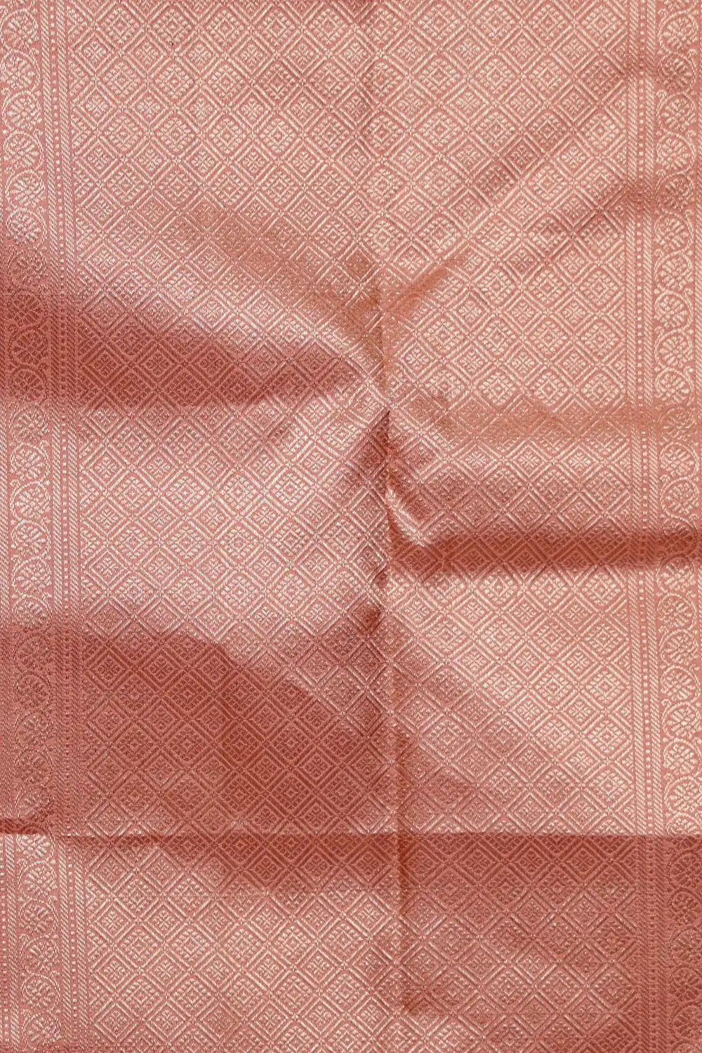 Peach Kancheepuram Silk Saree