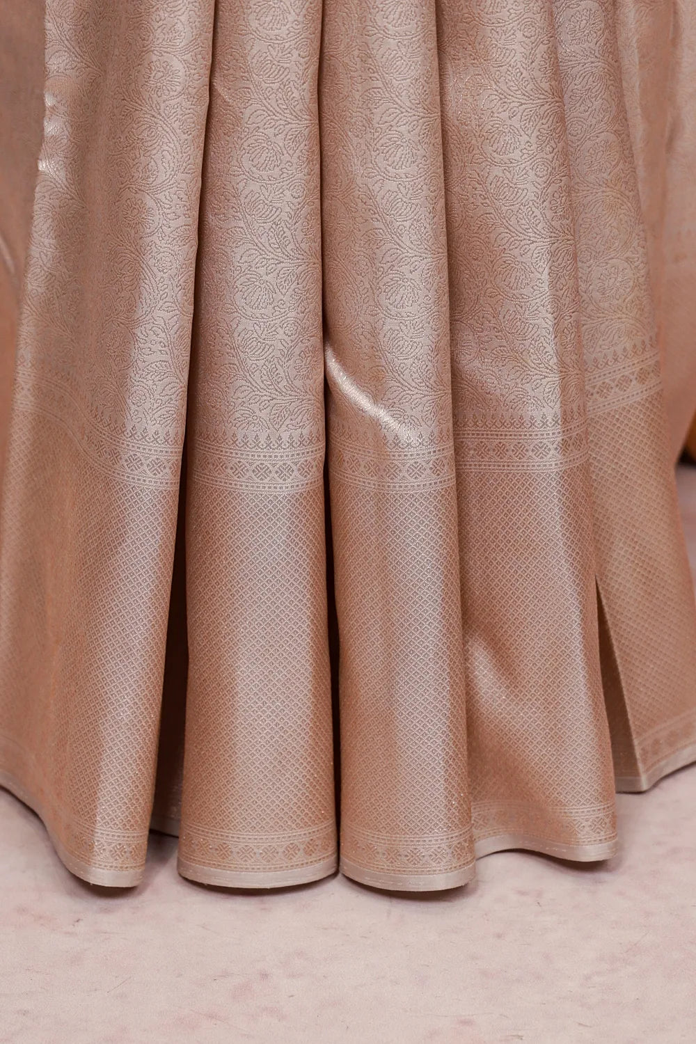 Off White Kancheepuram Silk Saree