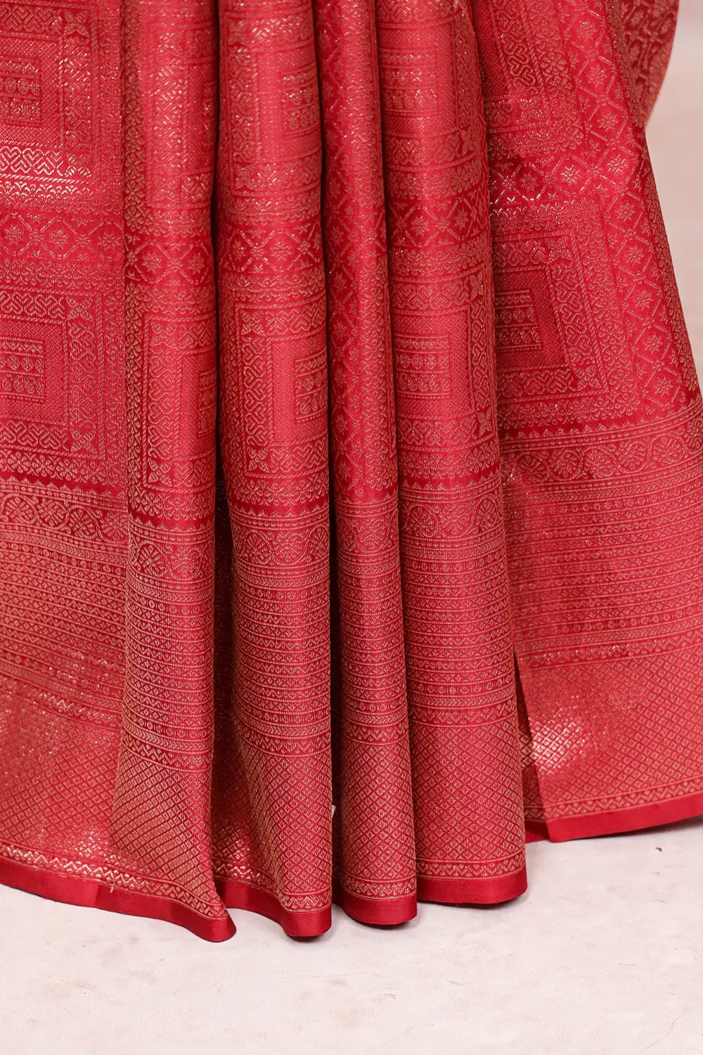 Maroon Kancheepuram Silk Saree