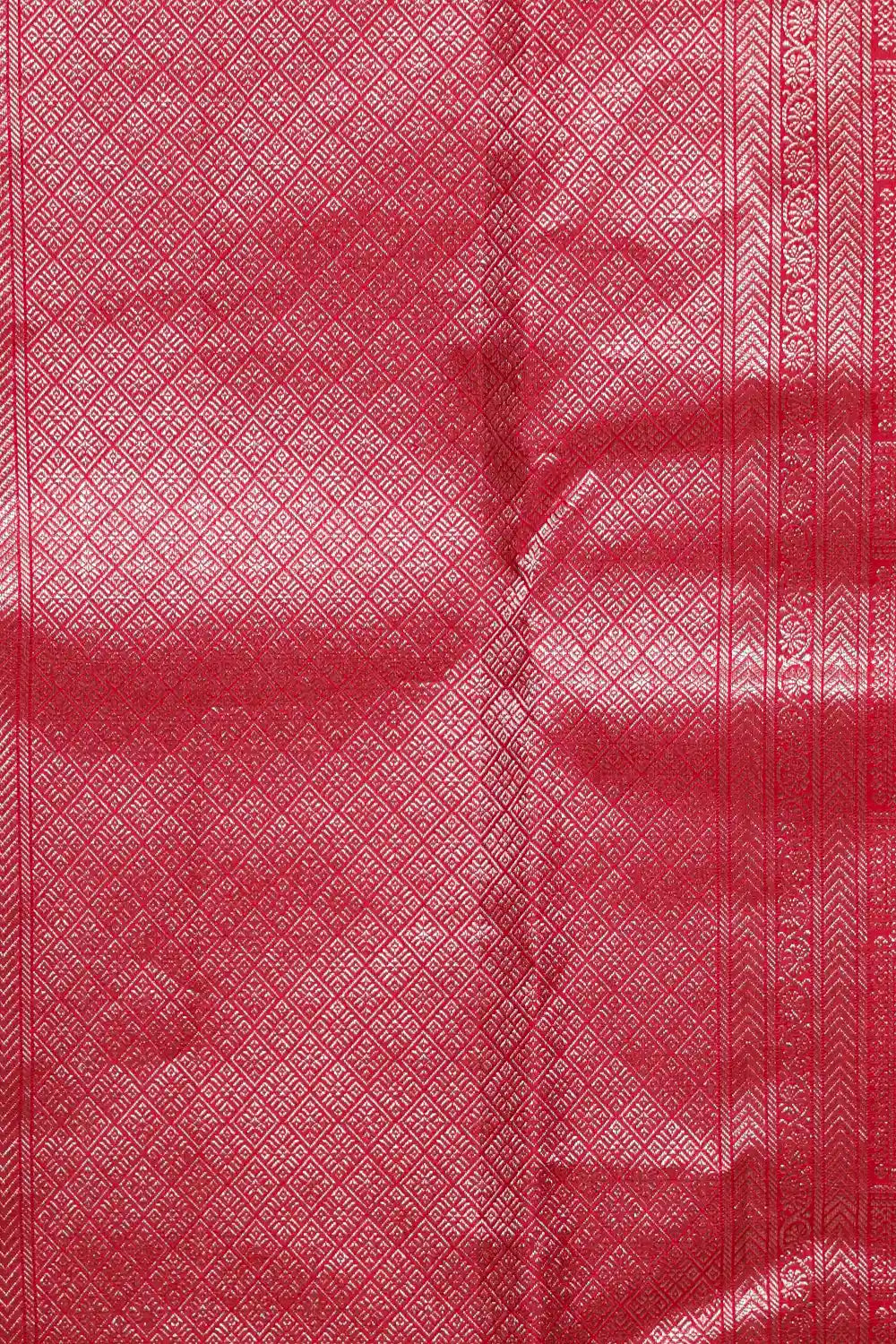 Apple Red Kancheepuram Silk Saree