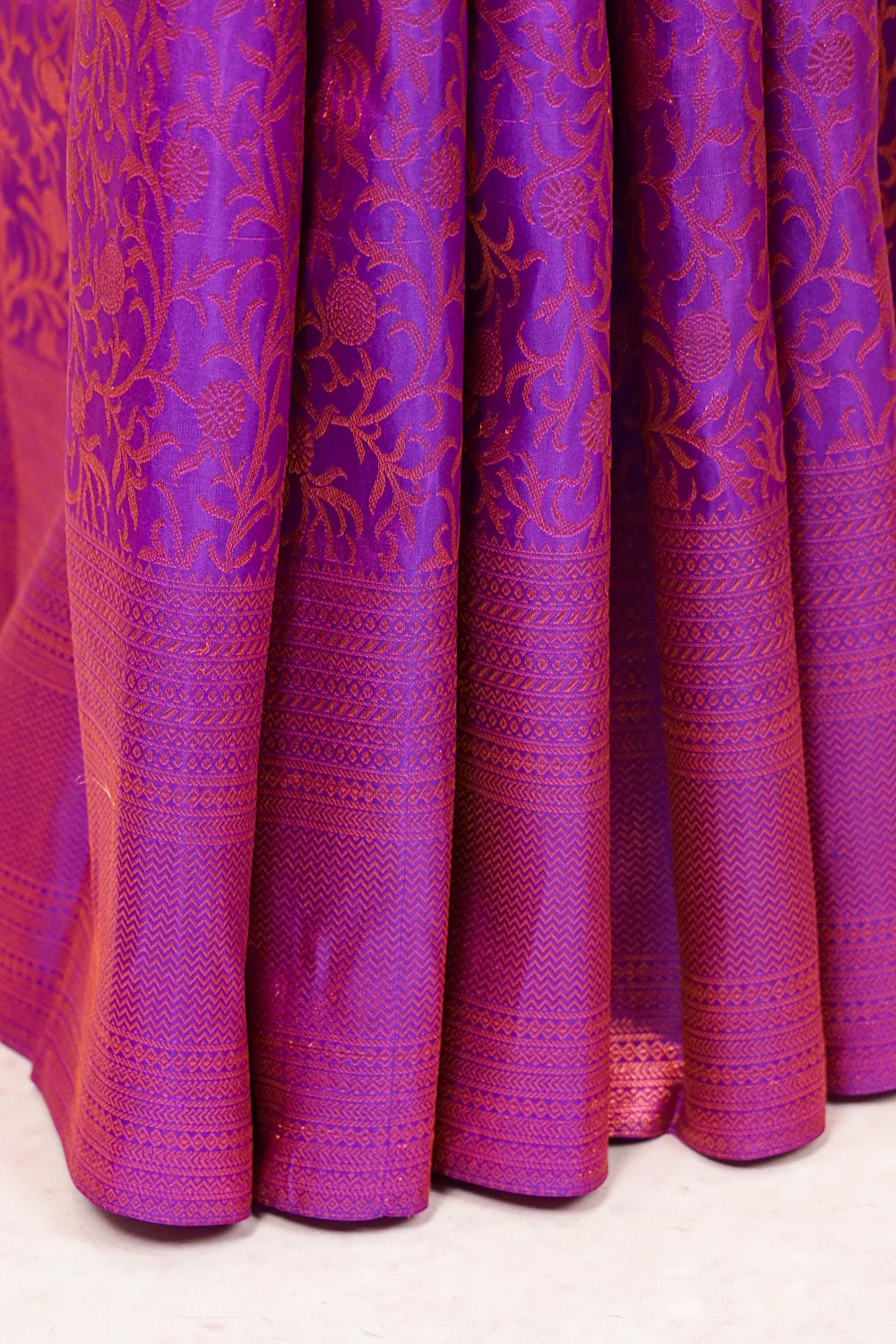 Royal Purple Kancheepuram Silk Saree