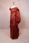 Deep Maroon Kancheepuram Silk Saree