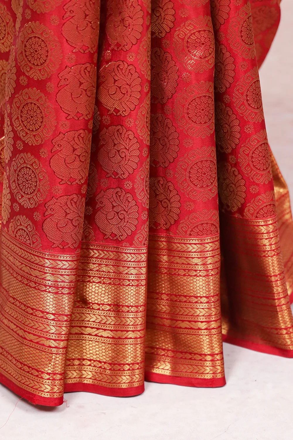 Maroon Kancheepuram Silk Saree