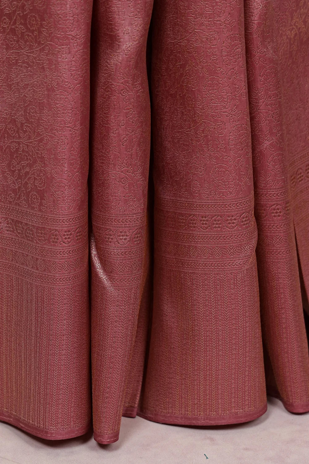 Old Rose Kancheepuram Silk Saree