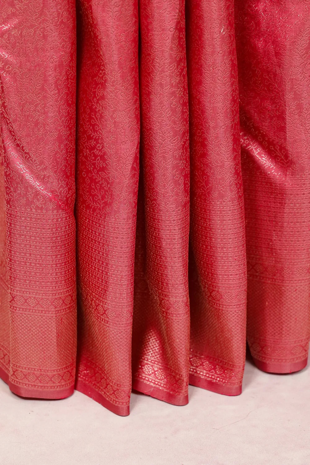Lotus Pink Kancheepuram Silk Saree