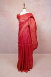 Reddish Pink Kancheepuram Silk Saree - Seematti