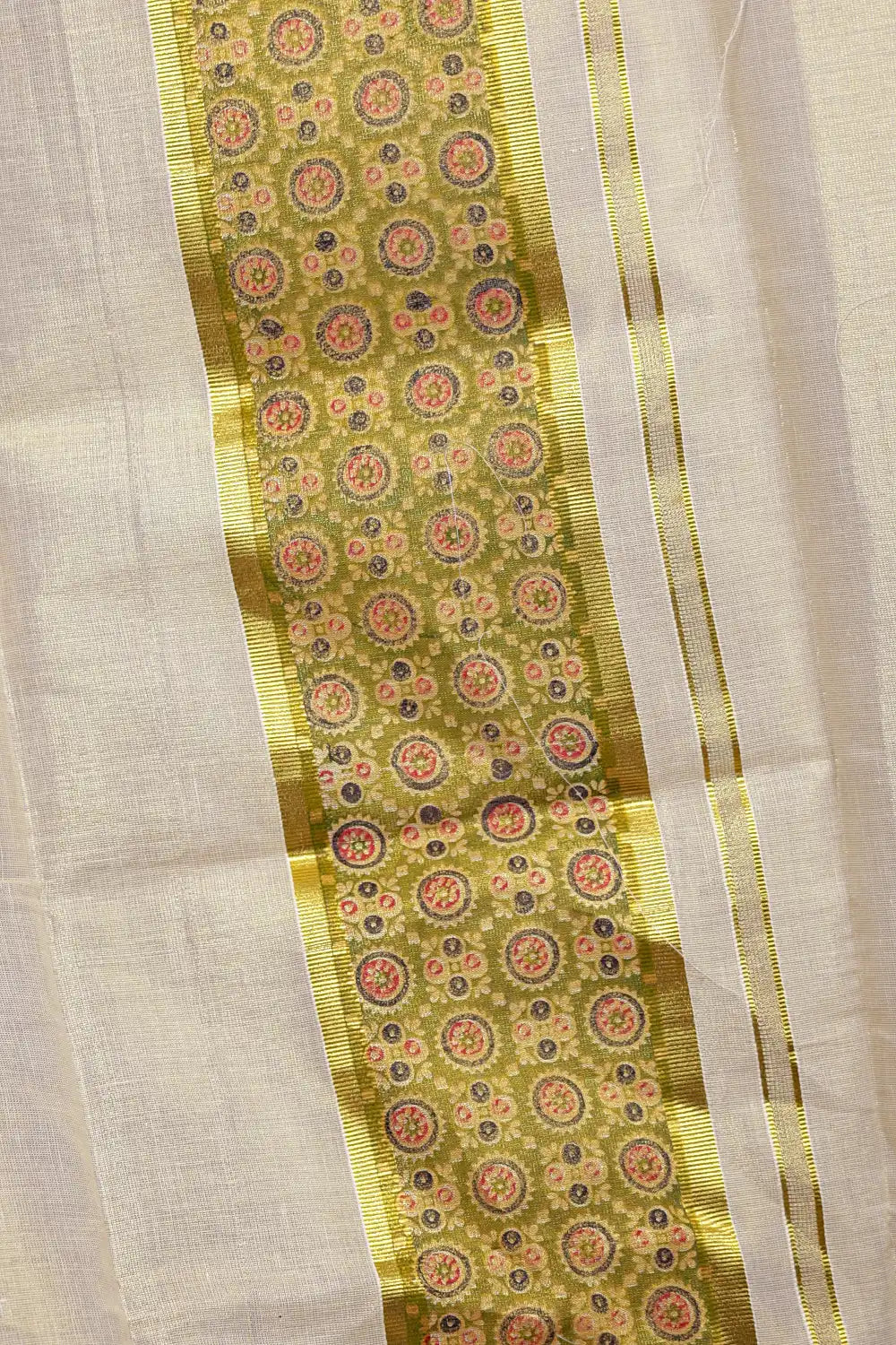 Golden Tissue Kerala Set Mundu