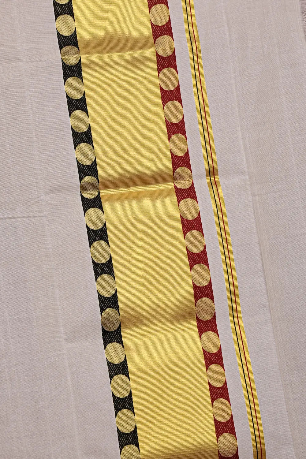 Off white Cotton Kerala Set Mundu