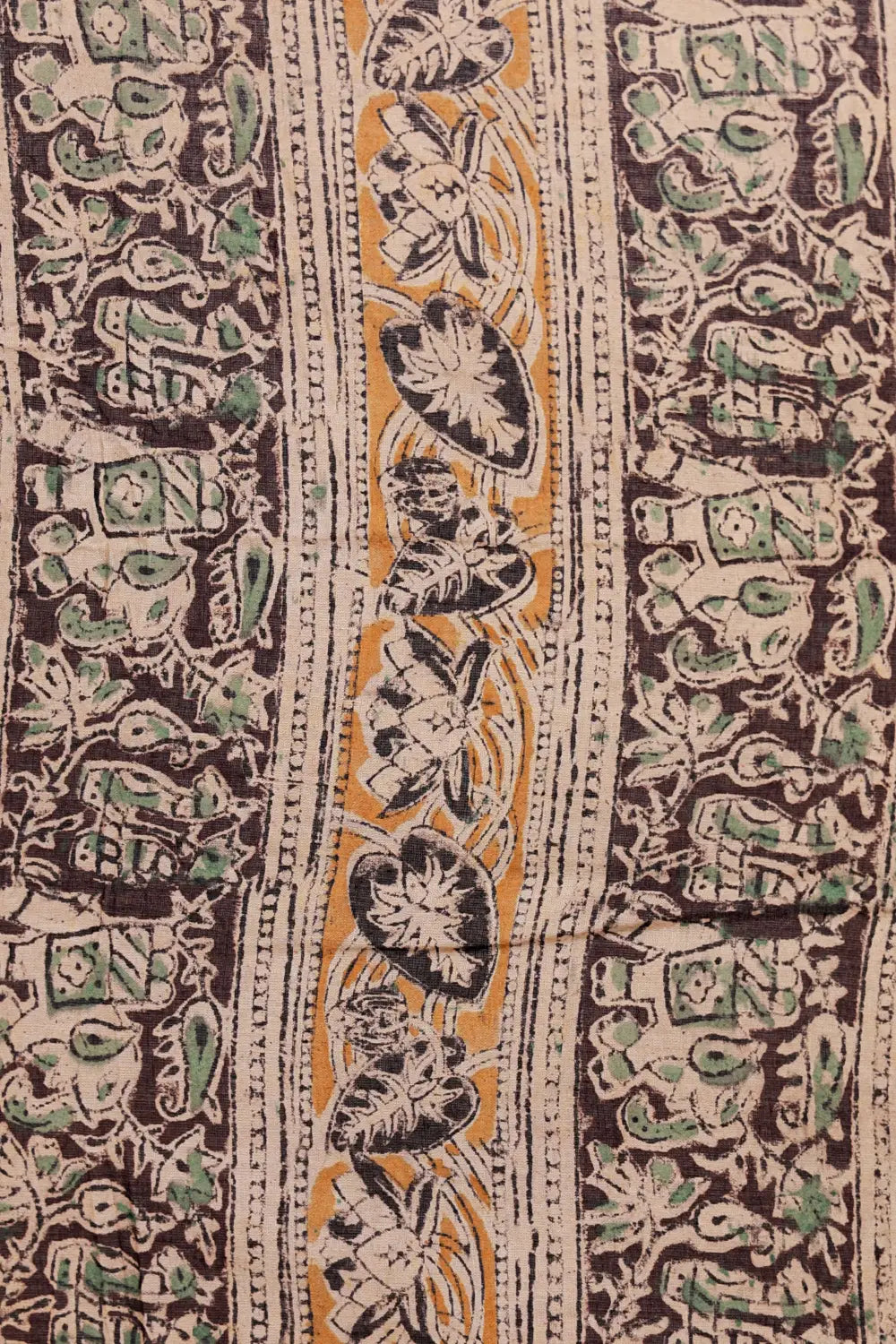 Cream Cotton Embroidery Unstitched Churidhar Material