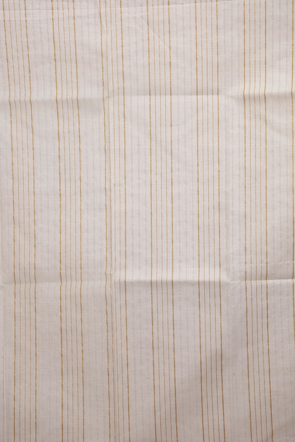Cream Cotton Lines Unstitched Churidhar Material