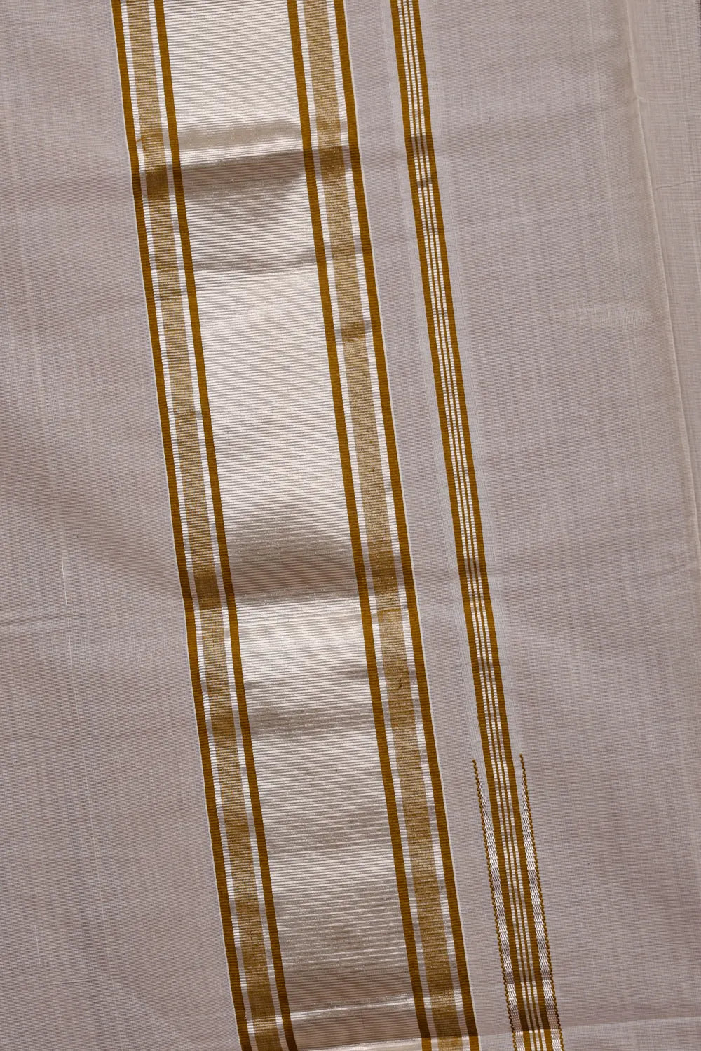 Off White Cotton Kerala Saree